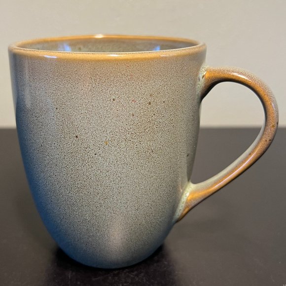 Ruff Hewn Pottery Swirl Celadon Stoneware Mug w/ Brown Highlights & Speckles - Picture 1 of 8